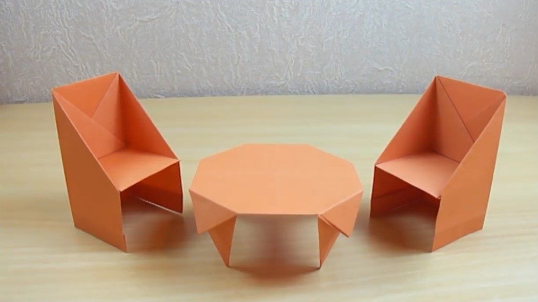 آموزش ساخت کاردستی صندلی با اوریگامی (Origami) + فیلم